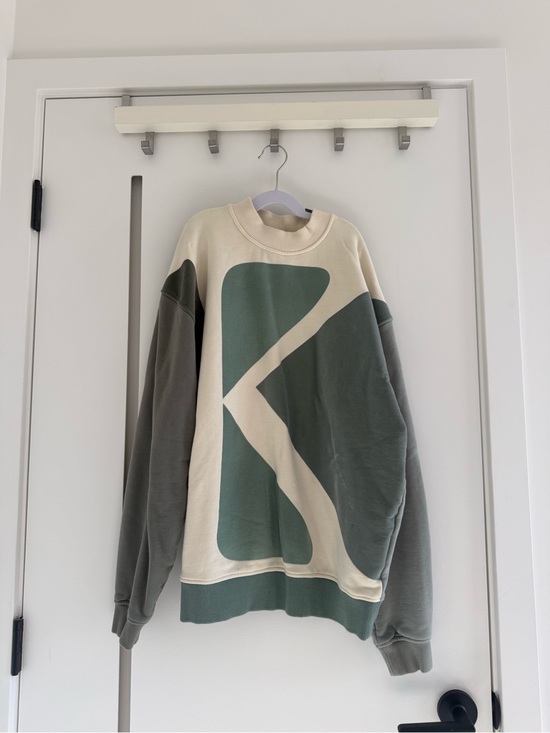 Kith Other - Kith Men's Cream & Green Graphic Crewneck Sweater